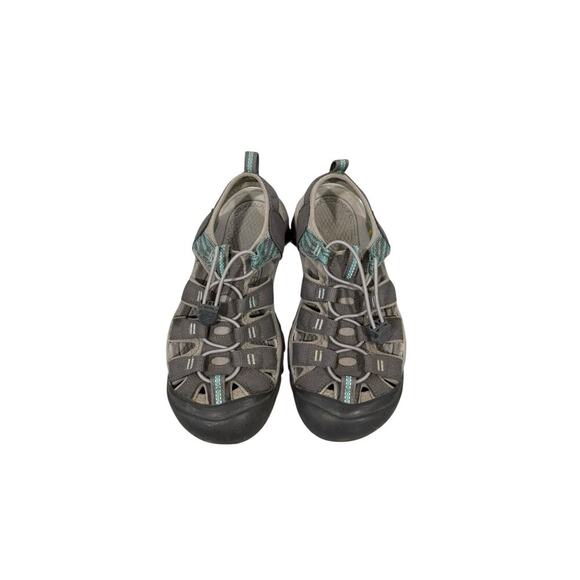 Keen Newport H2 Waterfront Sandal Women 8.5 Steel Grey Blue Turquoise Fisherman - Picture 2 of 7